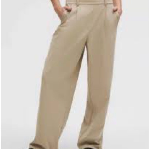 lululemon athletica Pants - Lululemon Athletica Daydrift Trouser Khaki Wide-Leg Trousers